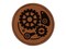 Steampunk Clockwork Watch Gears Round Iron-On Engraved Faux Leather Patch Applique - 2.5"